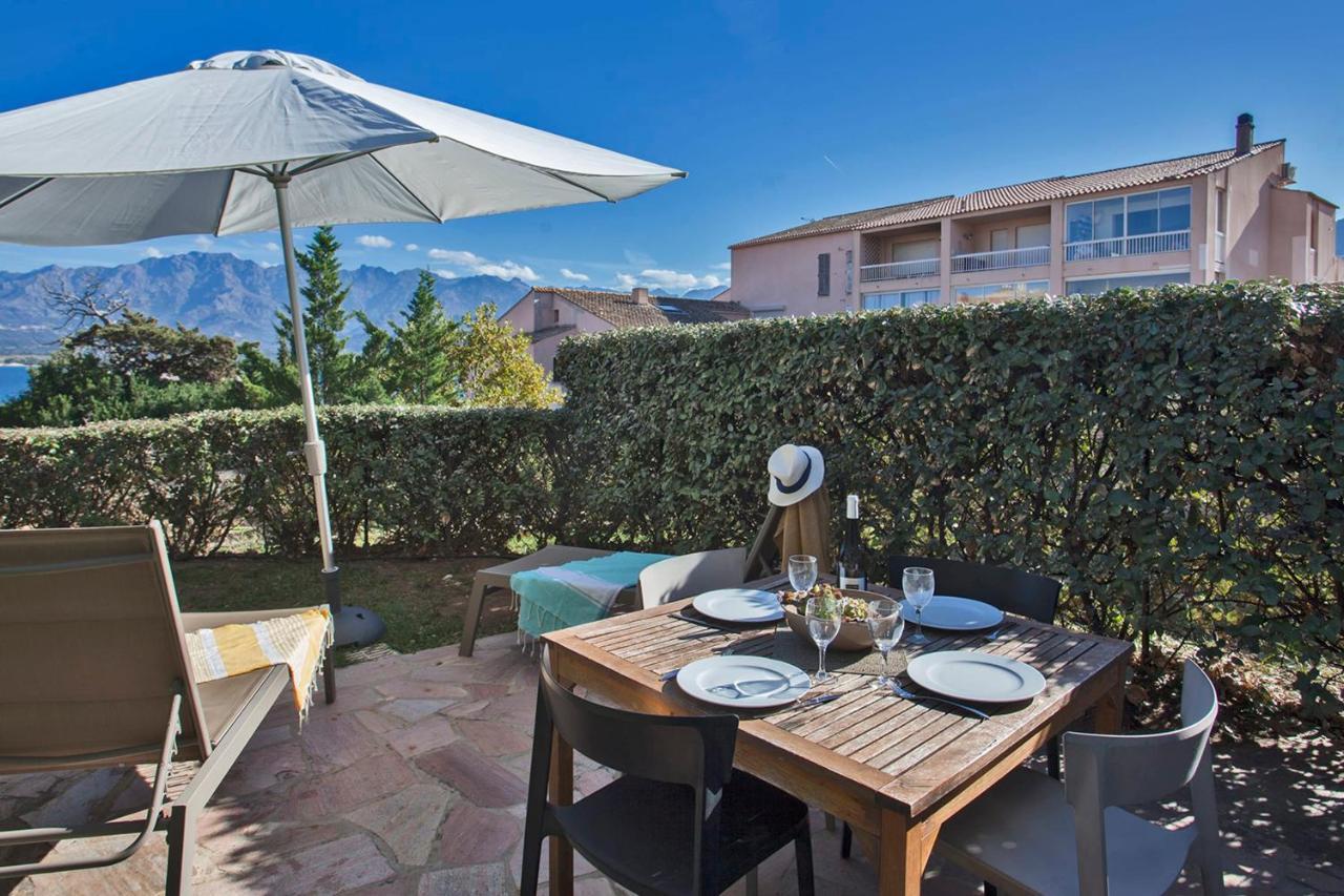 Mare Appart Avec Jardin Et Bbq Vue Mer Et Montagne Plage Et Port A 2 Pas 칼비 외부 사진